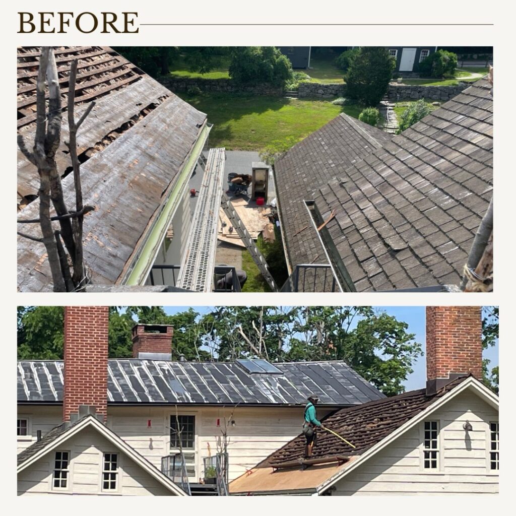 Wilton Historical Society new roof in wilton connecticut