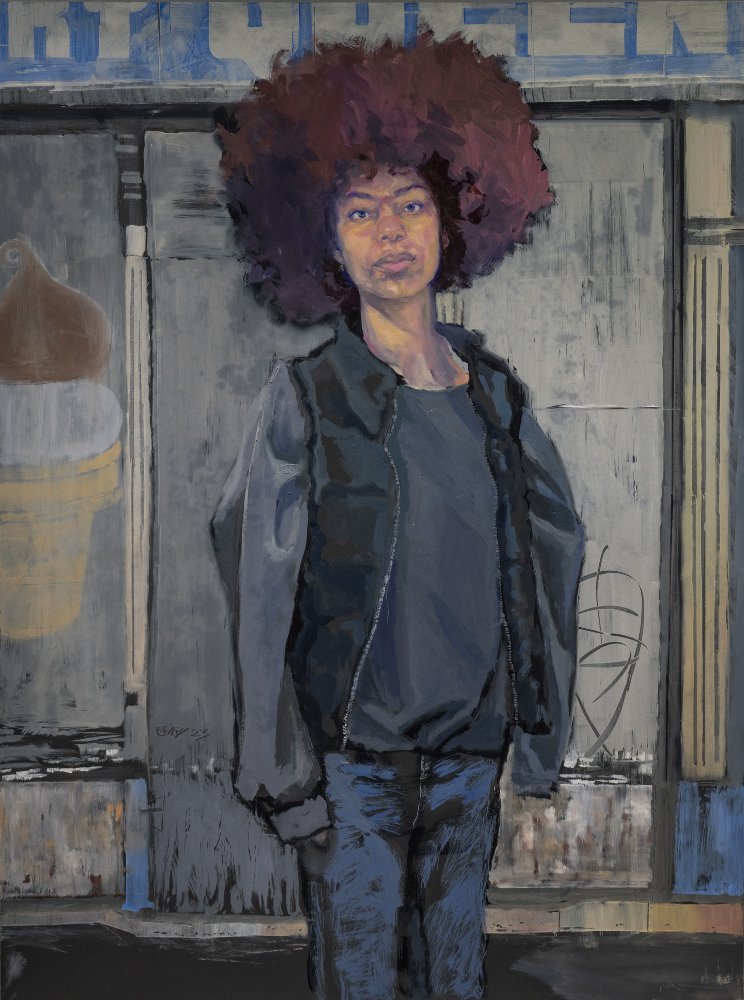 Marvin Espy, D Queen, 2024, oil on
wood panel, 48 x 36 inches.