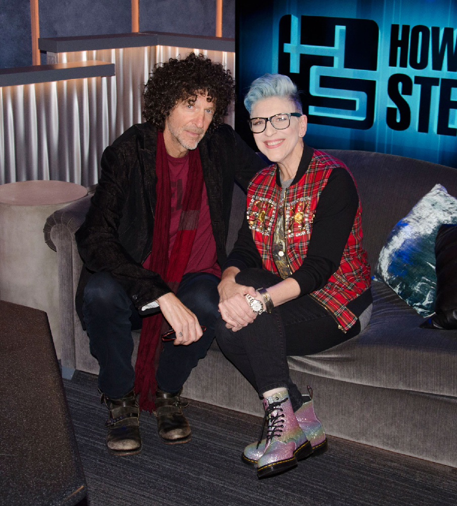 Lisa Lampanelli with Howard Stern