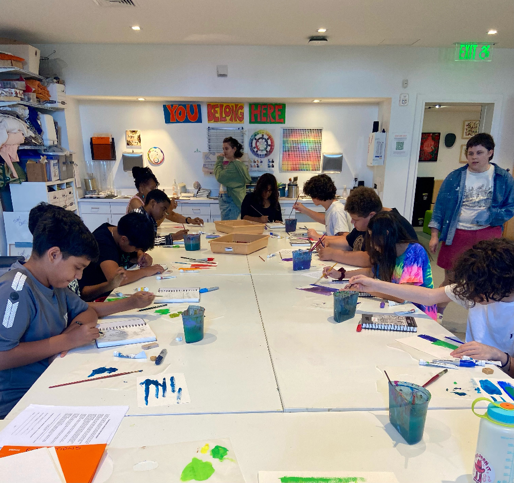 Students at Norwalk Arts Space In Norwalk, Connecticut in summer 2024