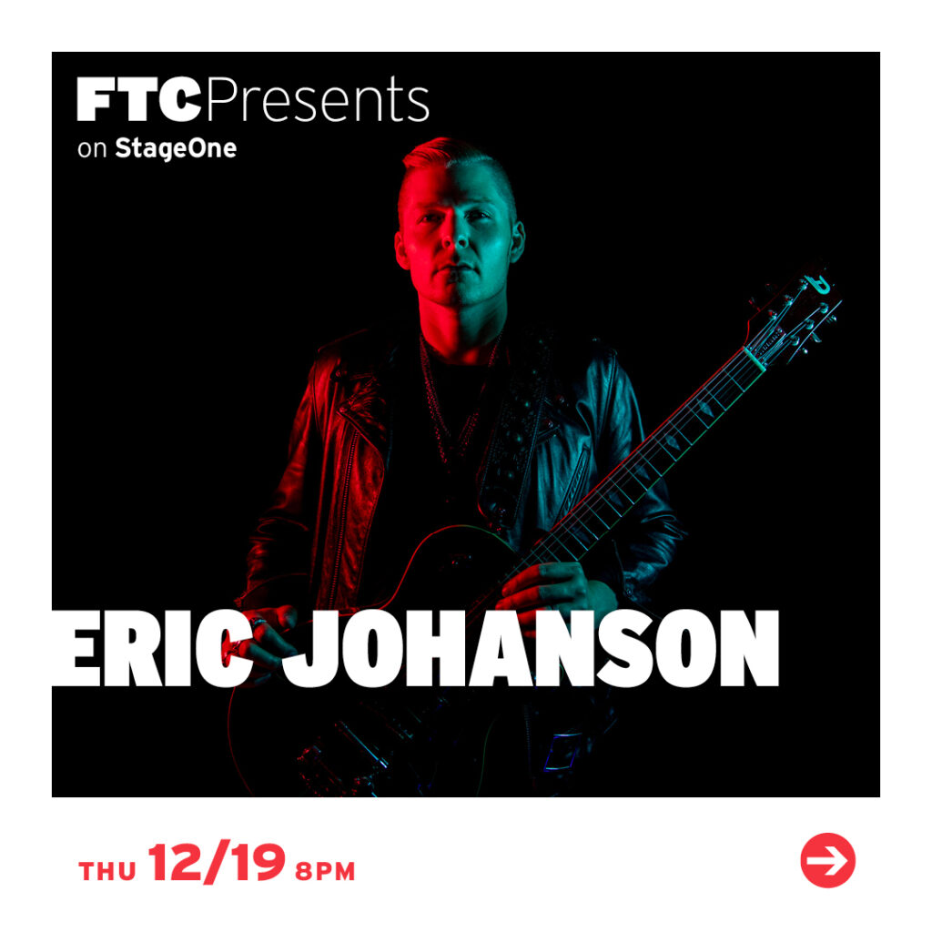 Eric Johanson to perform at Fairfield Theatre Company in Fairfield Connecticut in December 2024