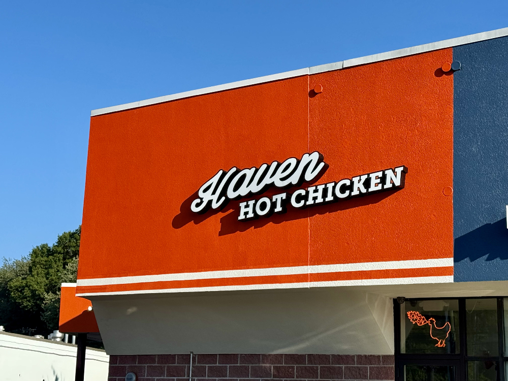 Haven Hot Chicken is located at 596 Westport Ave, in Norwalk, Connecticut  photo by Kris Forland / Finding Connecticut 