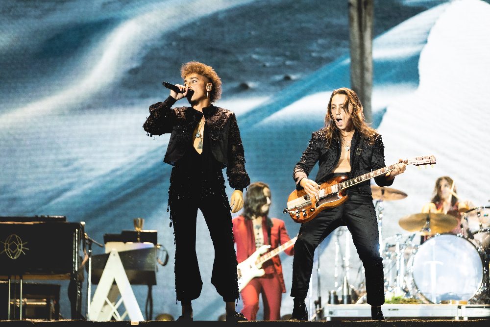 Greta Van Fleet at Soundside Music Festival in Bridgeport, Connecticut, on September 29, 2024 photo by Jessie Fuentes