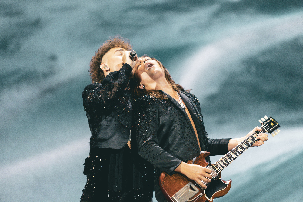 Greta Van Fleet at Soundside Music Festival in Bridgeport, Connecticut, on September 29, 2024 photo by Jessie Fuentes