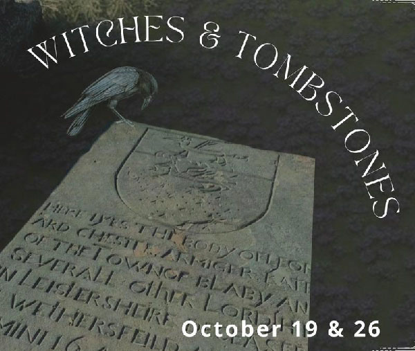 Witches & tombstones tour with webb stevens museum in October 2024