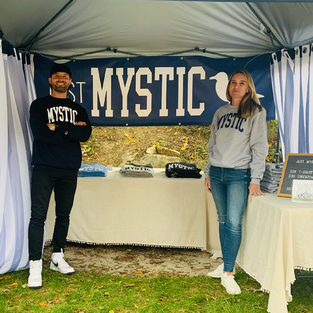 Robert Nelson and Amanda Cummings  founders of Just Mystic in Mystic Connecticut