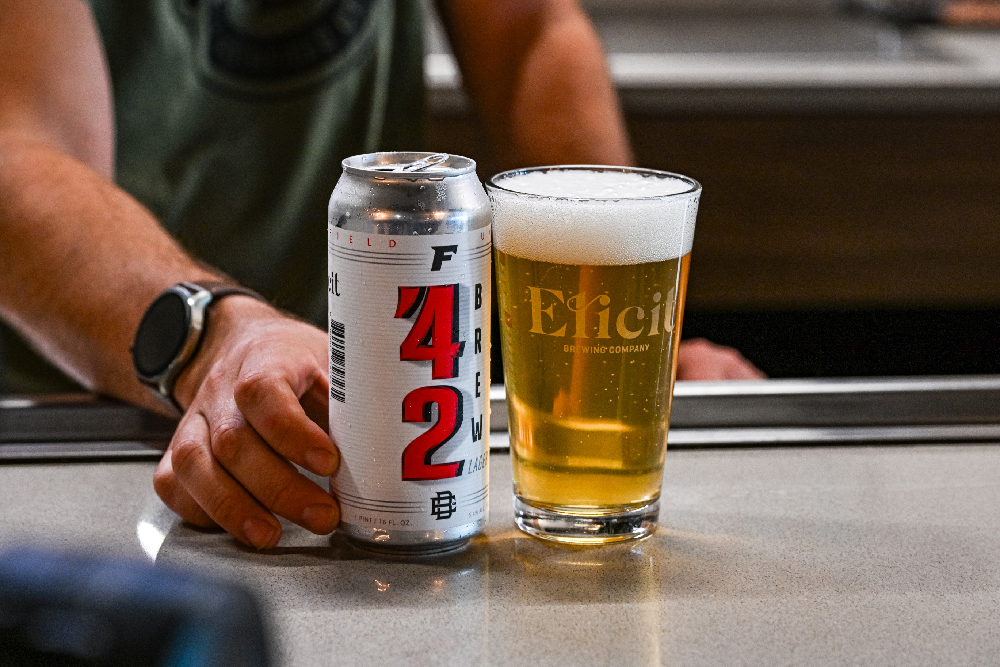 '42 beer at Elcit Brewing in Fairfield, Connecticut 