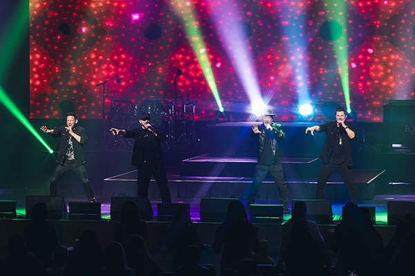 98 Degrees perform at Foxwoods in Mashantucket, Connecticut on November 22, 2024