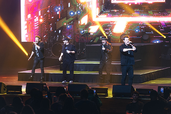 98 Degrees perform at Foxwoods in Mashantucket, Connecticut on November 22, 2024