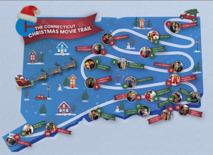 Connecticut Christmas movie map