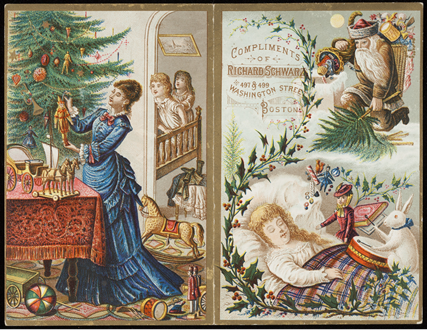 Woman Decorating Tree