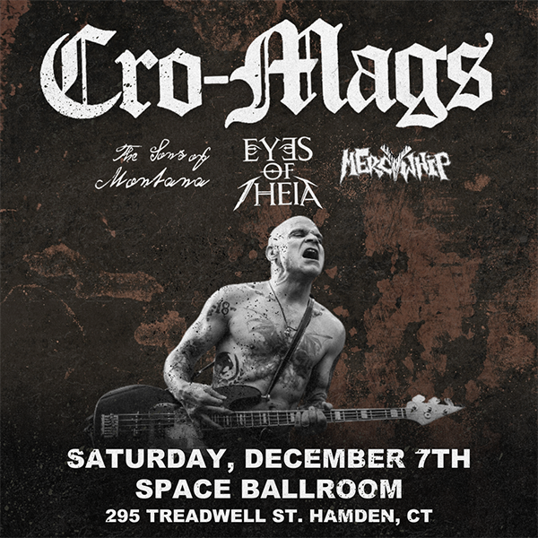 Cro_mags to perform at Space Ballroom in Hamden, Connecticut in December 2024