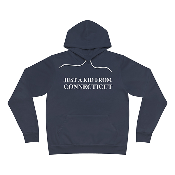 Just a kid from Connecticut hoodie // connecticut merch by Finding Connecticut 