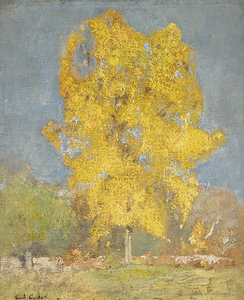 Emil Carlsen, Golden Tree, 1904, oil on canvas. Private collection, Connecticut. at Fairfield university art museum in Fairfield connecticut 