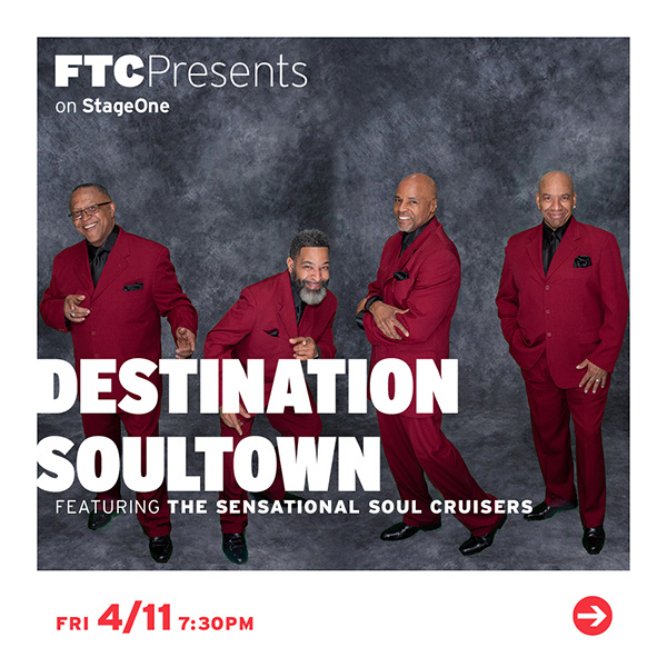 Destination Soultown to perform at Fairfield Theatre Company in Fairfield Connecticut in April 2025