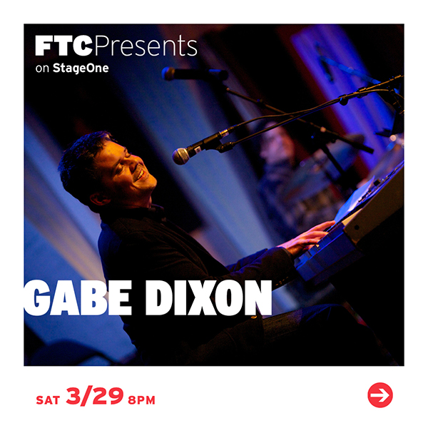 Gabe Dixon to perform at Fairfield Theatre Company in Fairfield Connecticut in March 2025