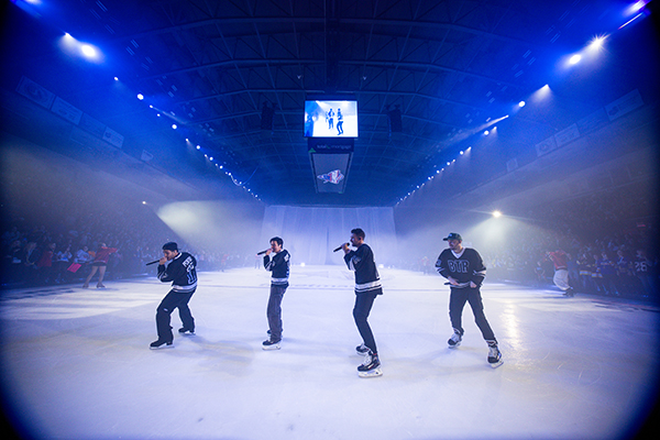 Big time Rush at Total Mortgage arena in Bridgeport Connecticut in December 2024