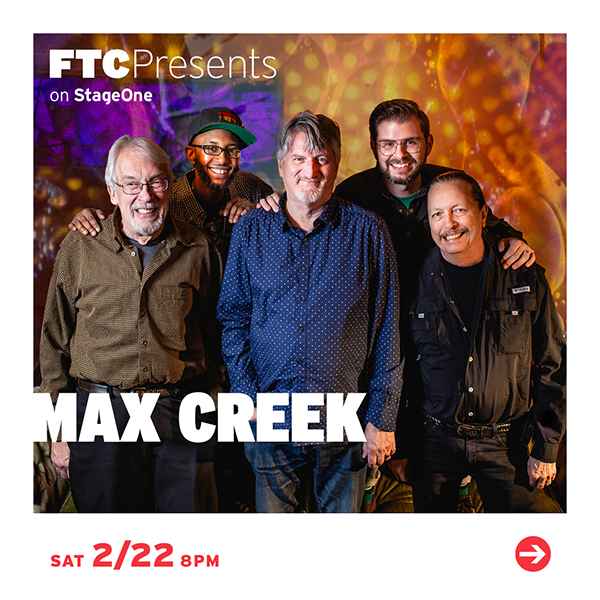 Max Creek to perform at Fairfield Theatre Company in fairfield connecticut in  February 2025