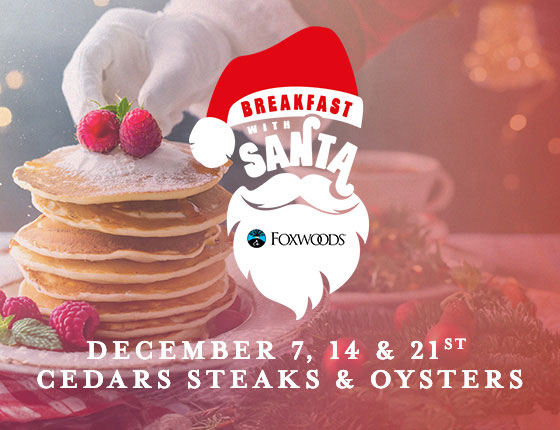 Breakfast with Santa at Foxwoods in December 2024