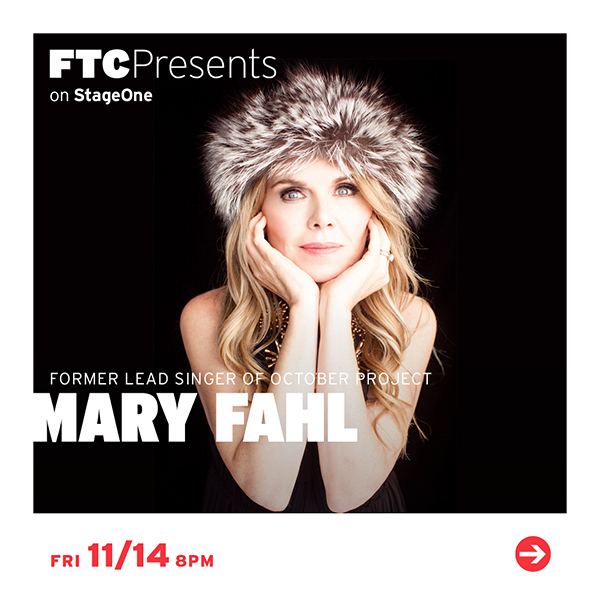 Mary Fahl to perform at Fairfield Theatre Company in Fairfield Connecticut in November 2025