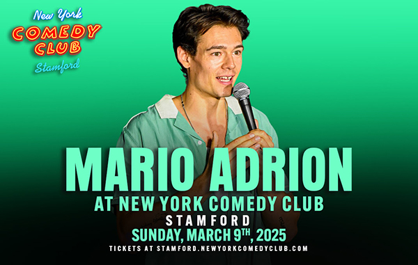 Mario Adrion to perform at New York Comedy Club Stamford in Stamford Connecticut in March 2025