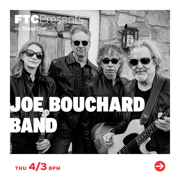 Joe Bouchard Band to perform at Fairfield Theatre Company in Fairfield Connecticut in April 2025