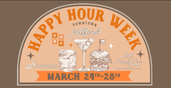 Happy Hour Week in Milford Connecticut in March 2025