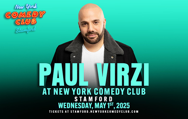 Paul Virzi  to perform at New York comedy club in stamford connecticut in may 2025