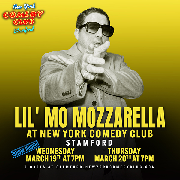 Lil Mo Mozzarella to perform at New York comedy club stamford in stamford Connecticut in march 2025