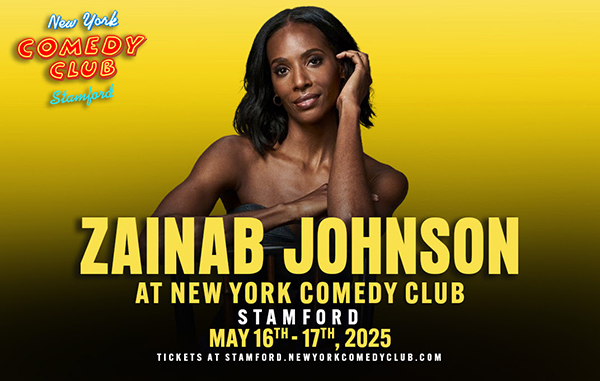 Zainab Johnson to perform at New York comedy club stamford n May 2025 