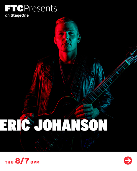 Eric Johnson to perform at Fairfield Theatre Company in august 2025