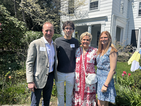 Haupt Family at Children and Families mothers day tea in Darien Connecticut