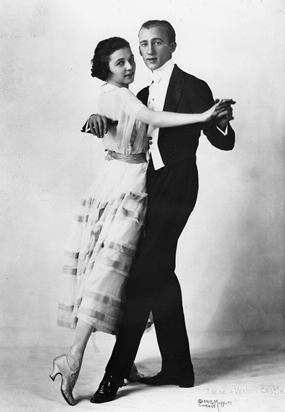 Irene-and-Vernon-Castle Dancing photo via Weston History & Culture Center
