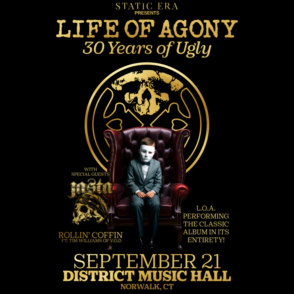 Life of Agony to perform at District Music Hall in Norwalk Connecticut in September 2025