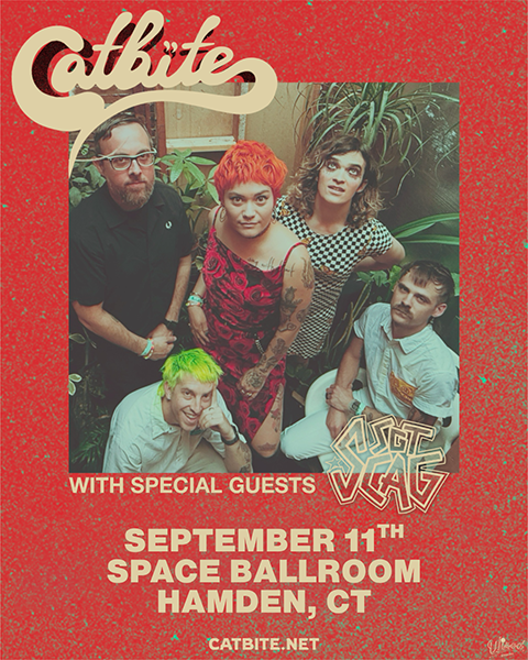 Catbite to perform at space ballroom in hamden connecticut in September 2025
