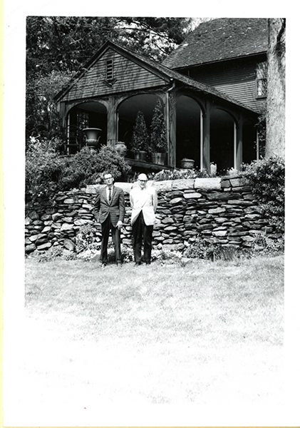 Frederic Palmer and his partner Howard Metzger in East haddam, Connecticut