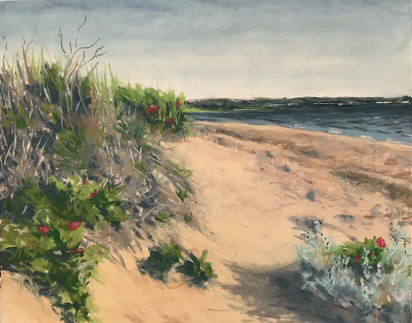 Roses at First Encounter Beach by Gina Trusiewicz