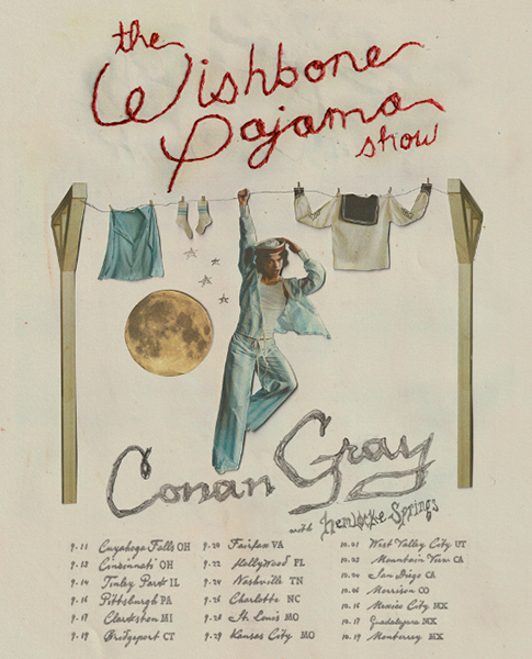 Conan Gray to perform at hartford healthcare amp in Bridgeport connecticut in September 2025