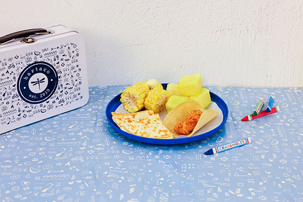 Kid trays photo via bartaco 