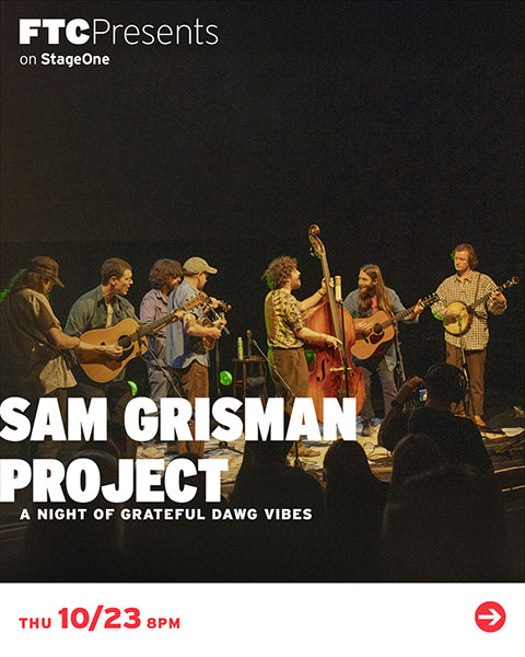 Sam Grisman Project to perform at Fairfield Theatre Company in Fairfield Connecticut in October 2025