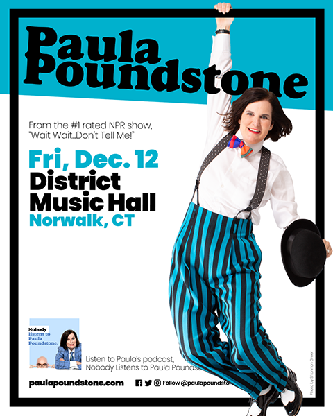 Paula Poundstone to perform at district music hall in norwalk connecticut in December 2025