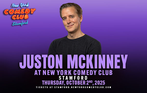 Juston McKinney to perform at New York comedy club in stamford connecticut in October 2025
