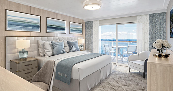 Patriot Class Ship balcony suite photo via American Cruise Line 