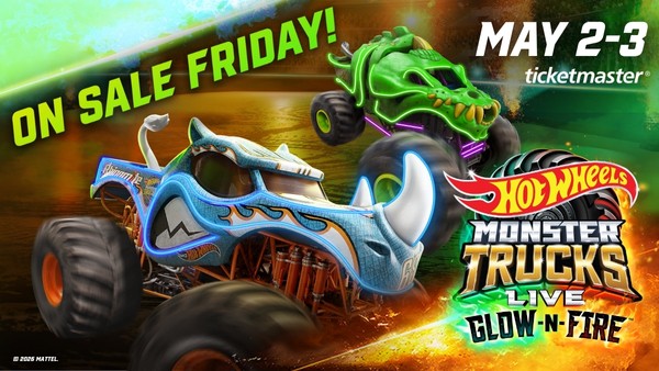 Hot Wheels Monster Trucks Glow & Fire at total mortgage arena in Bridgeport, Connecticut in May 2026