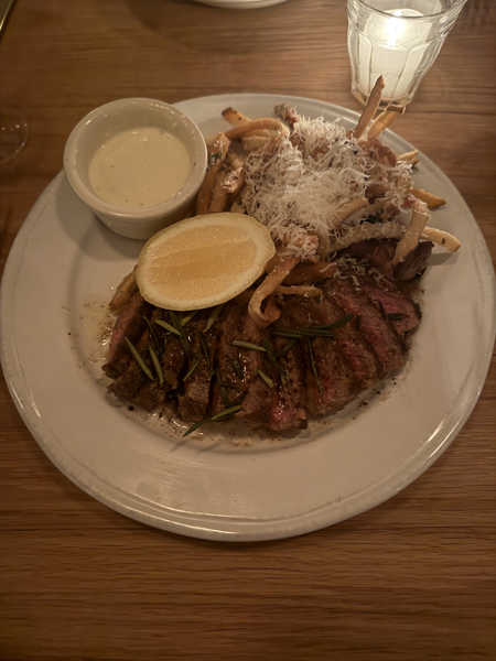 Bistecca alla Fiorentina at Massi Co in Westport, Connecticut photo by Caleb Forland