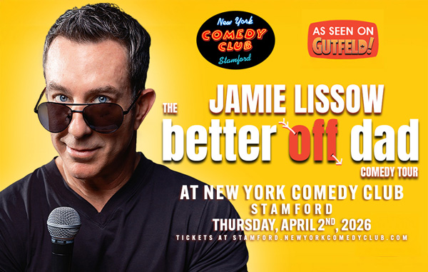 Jamie Lissow to perform at New York comedy club stamford in April 2026