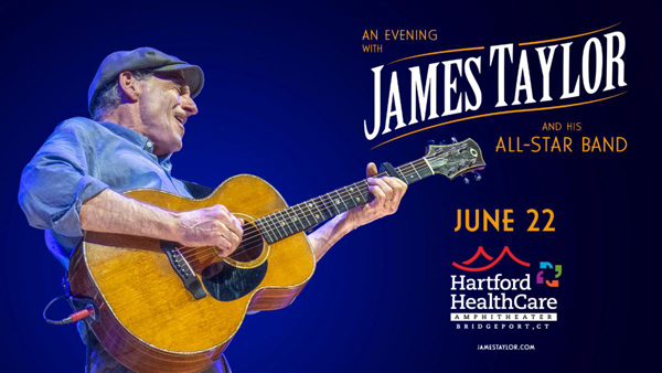 James Taylor to perform at Hartford Healthcare Amp in Bridgeport, Connecticut in June 2026
