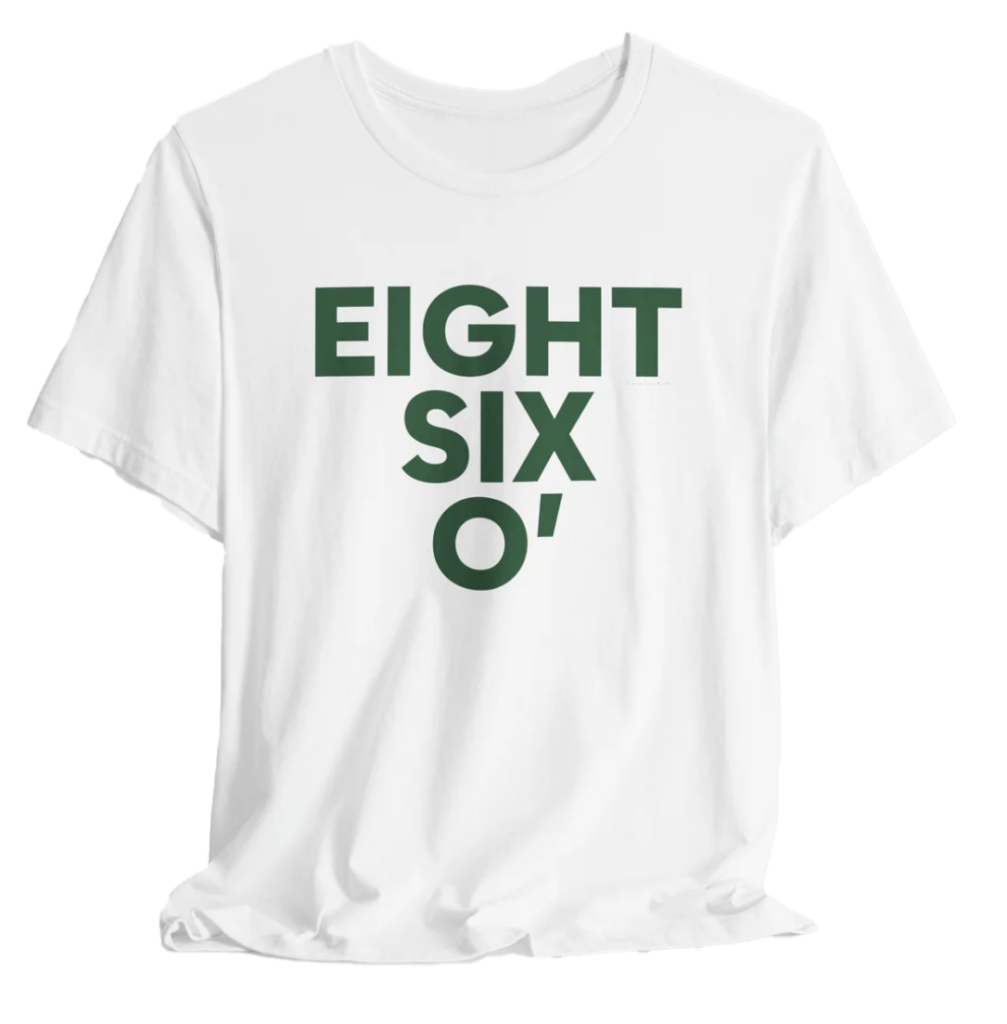 Eight Six O' st Patrick's day t shirt. Connecticut St patrick's day shirts and merch