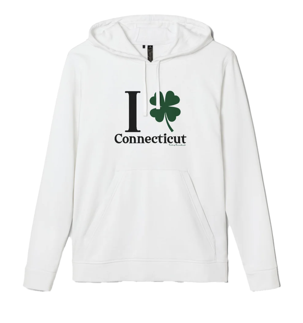 I Clover Connecticut hoodie sweatshirt - Connecticut St Patrick's Day shirts and merch