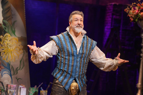 Joey Fatone in & Juliet on Broadway. Photo by Matthew Murphy.